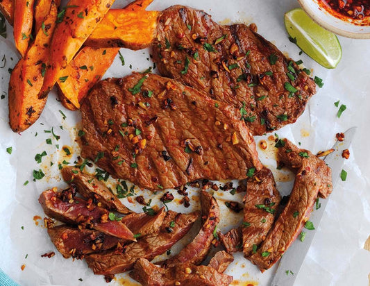 BEEF STEAKS WITH SMOKED PAPRIKA RUB