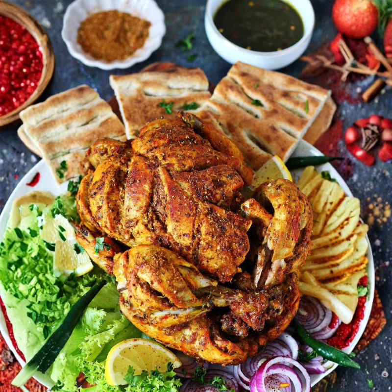 Namak Mirch Chicken Taster Kit — the four flavour packs arranged together