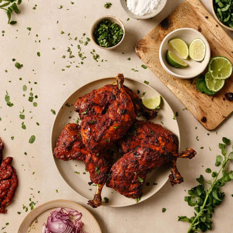 Namak Mirch Chicken Taster Kit packaging back with usage instructions