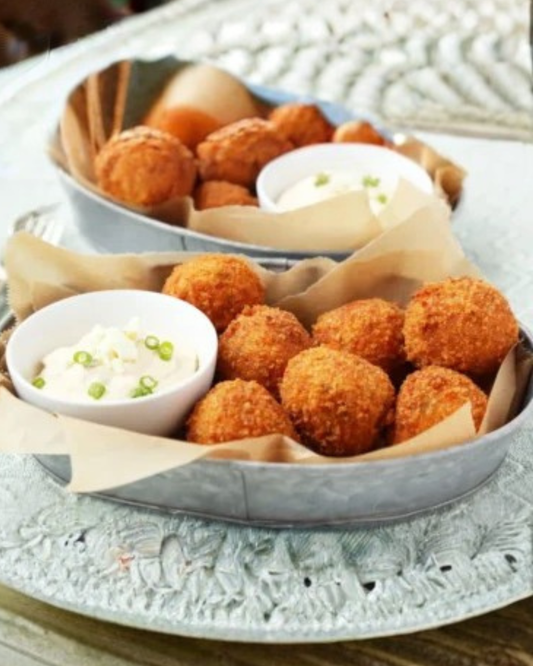 Namak Mirch Chicken Cheese Balls frozen box of 12 crispy breaded chicken and cheese bites